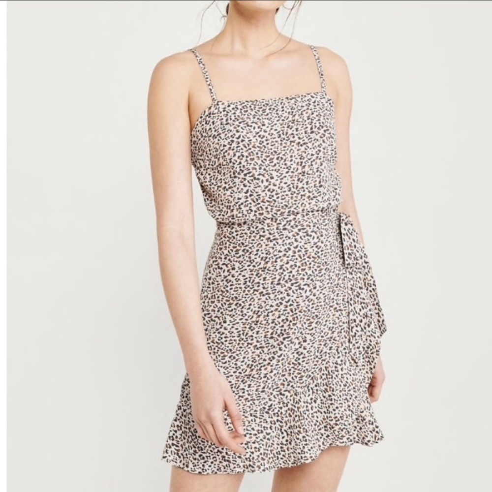 Abercrombie Leopard Print Wrap Dress